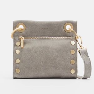 HAMMITT TONY SMALL CROSSBODY *NEW WITH TAGS* Pewter with Gold Hardware